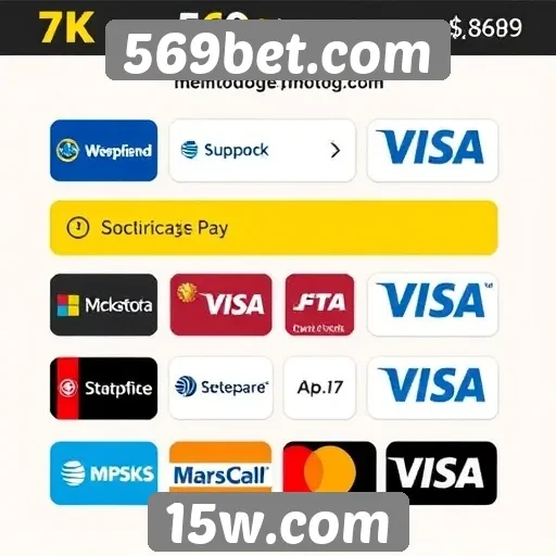 Métodos de pagamento aceitos no 569bet.com